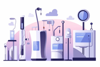 tongue-scraper dental-floss mouthwash